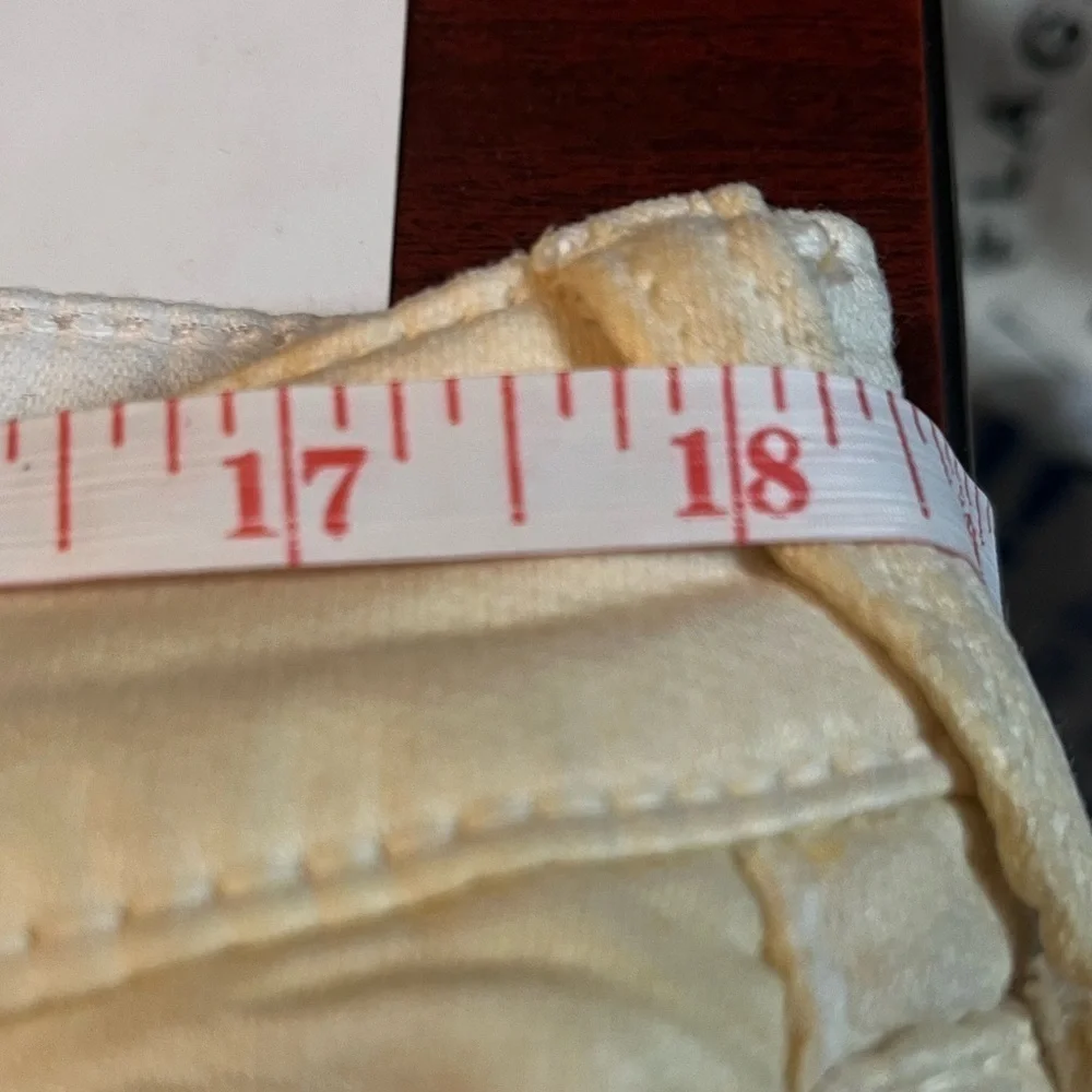 True Religion Men Sz 36 Runner Relaxed Fit Yellow Distressed Jogger Pants